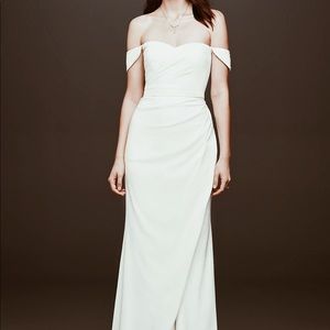 DB Modern Bridal Gown Ivory Maxi Long Dress